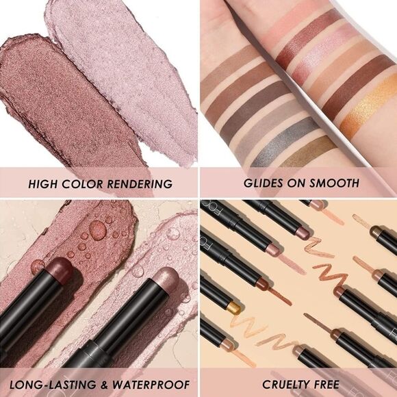 🔺️NIB Focallure Soft Pink Long-Lasting Waterproof Eyeshadow Pencil - Picture 5 of 10